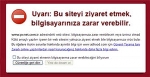 bu site bilgisayarnza zarar verebilir uyars